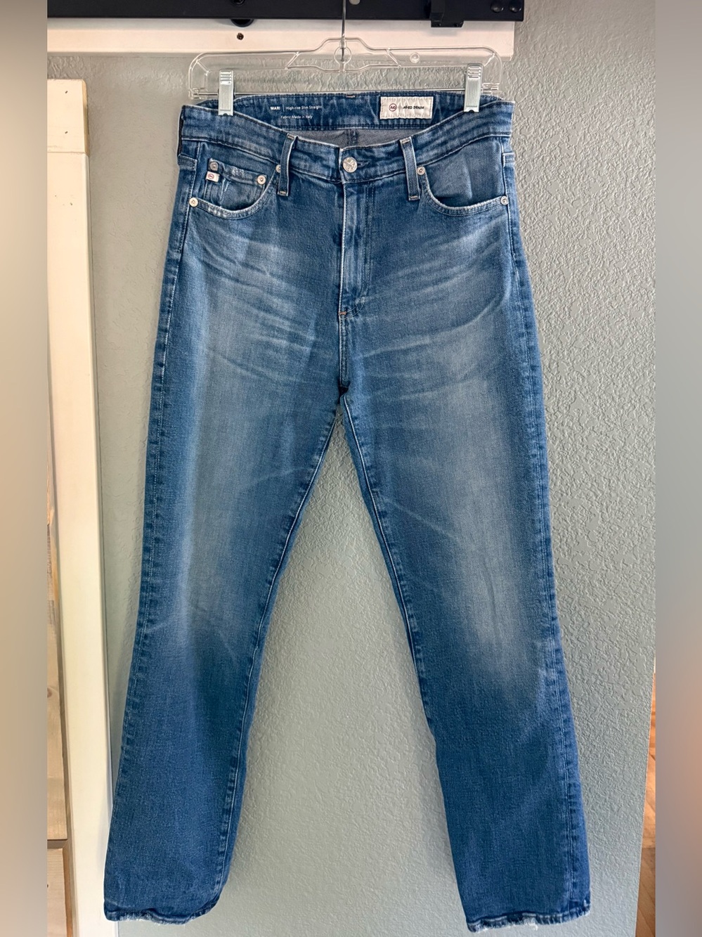 Women’s AG Jeans Mari High Rise Slim Straight Jeans Size 29